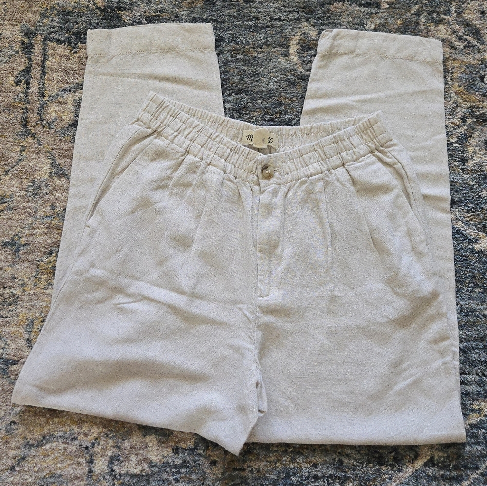 Madewell Linen Blend Track Trousers
